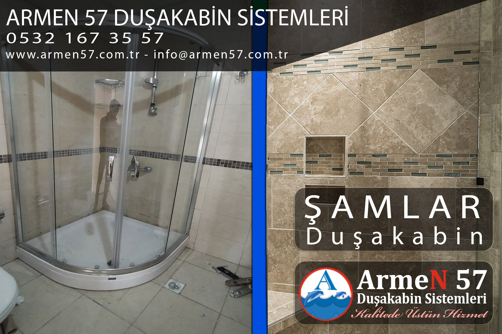 şamlar duşakabin