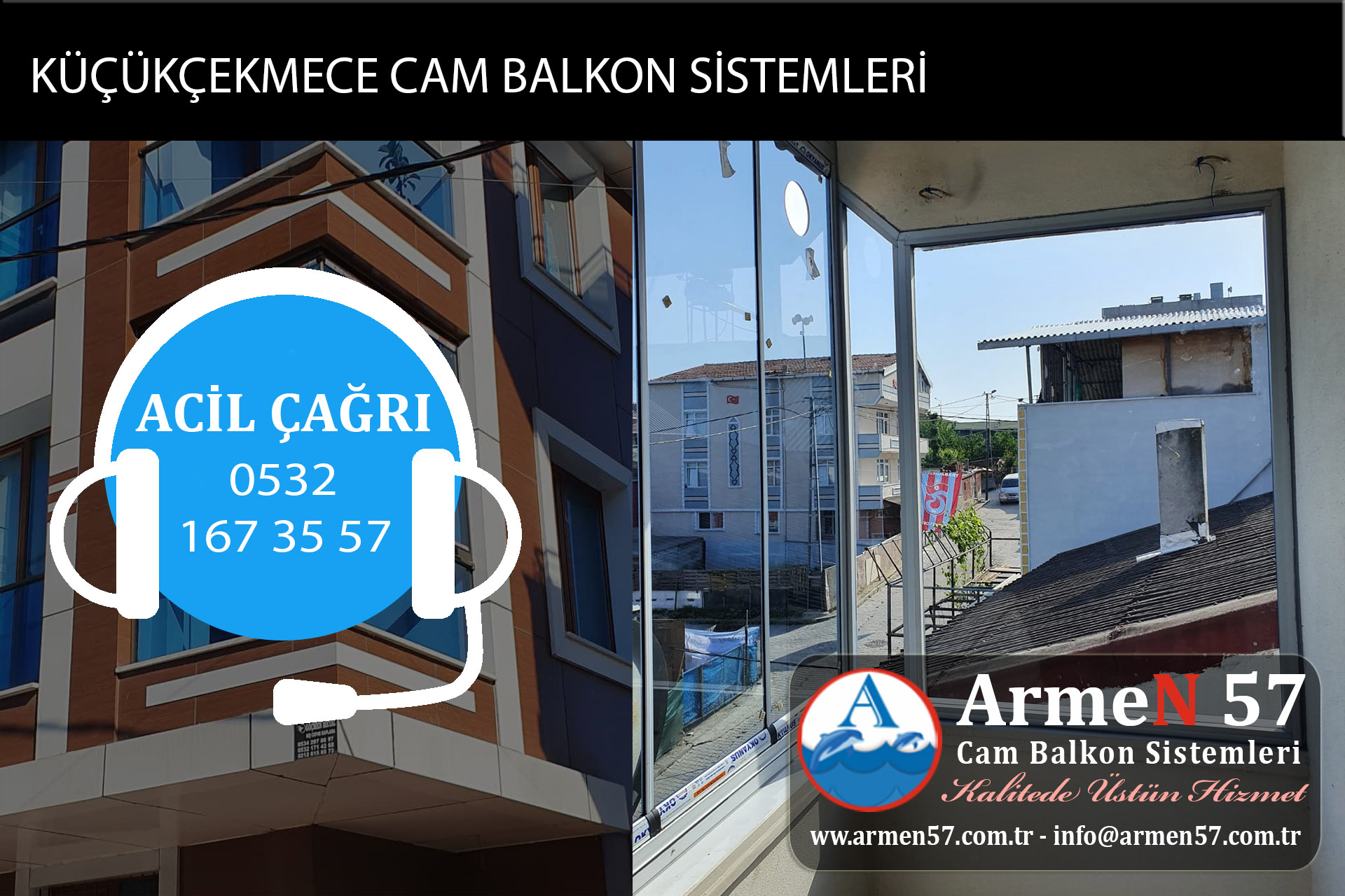 küçükçekmece cam balkon