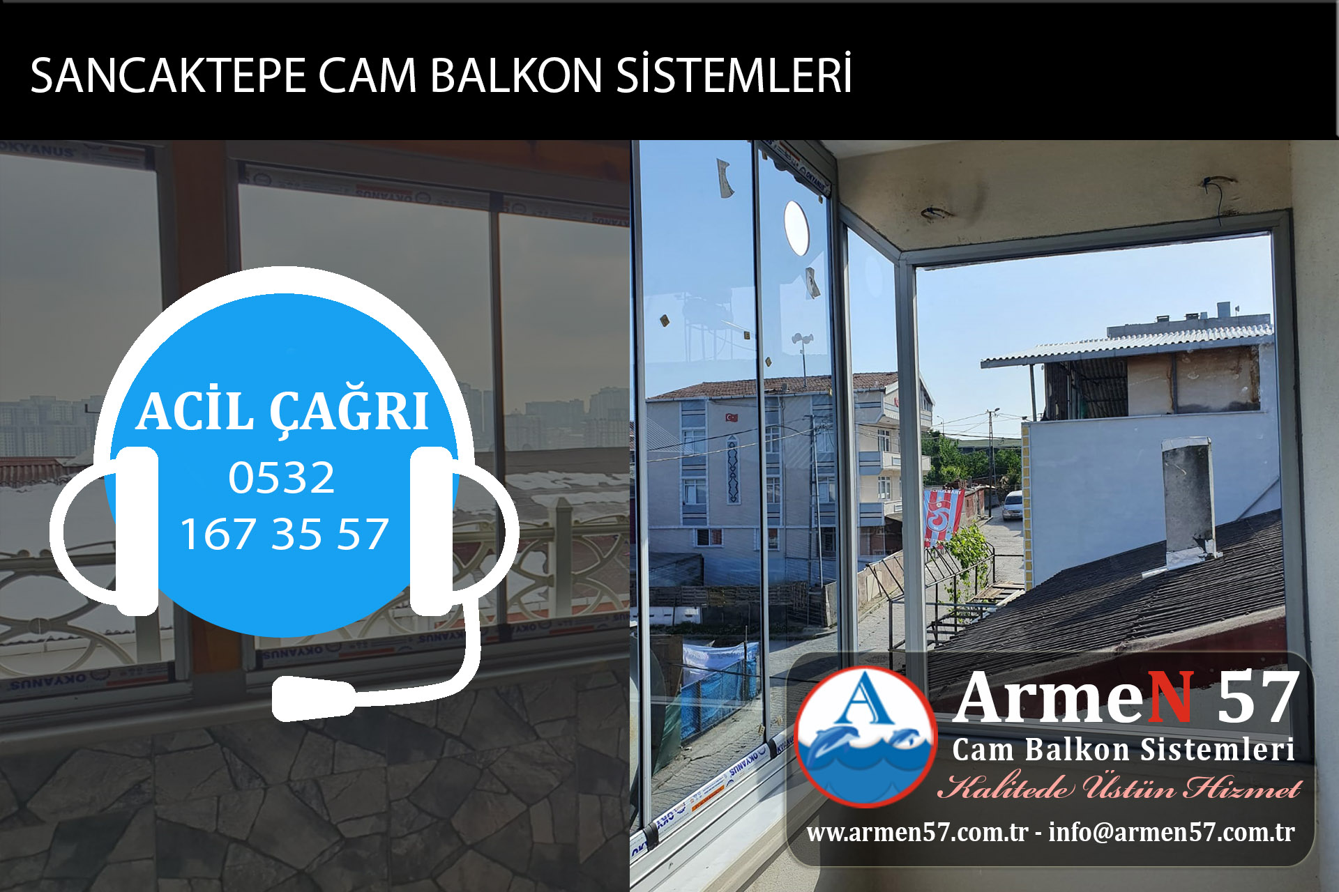sancaktepe cam balkon