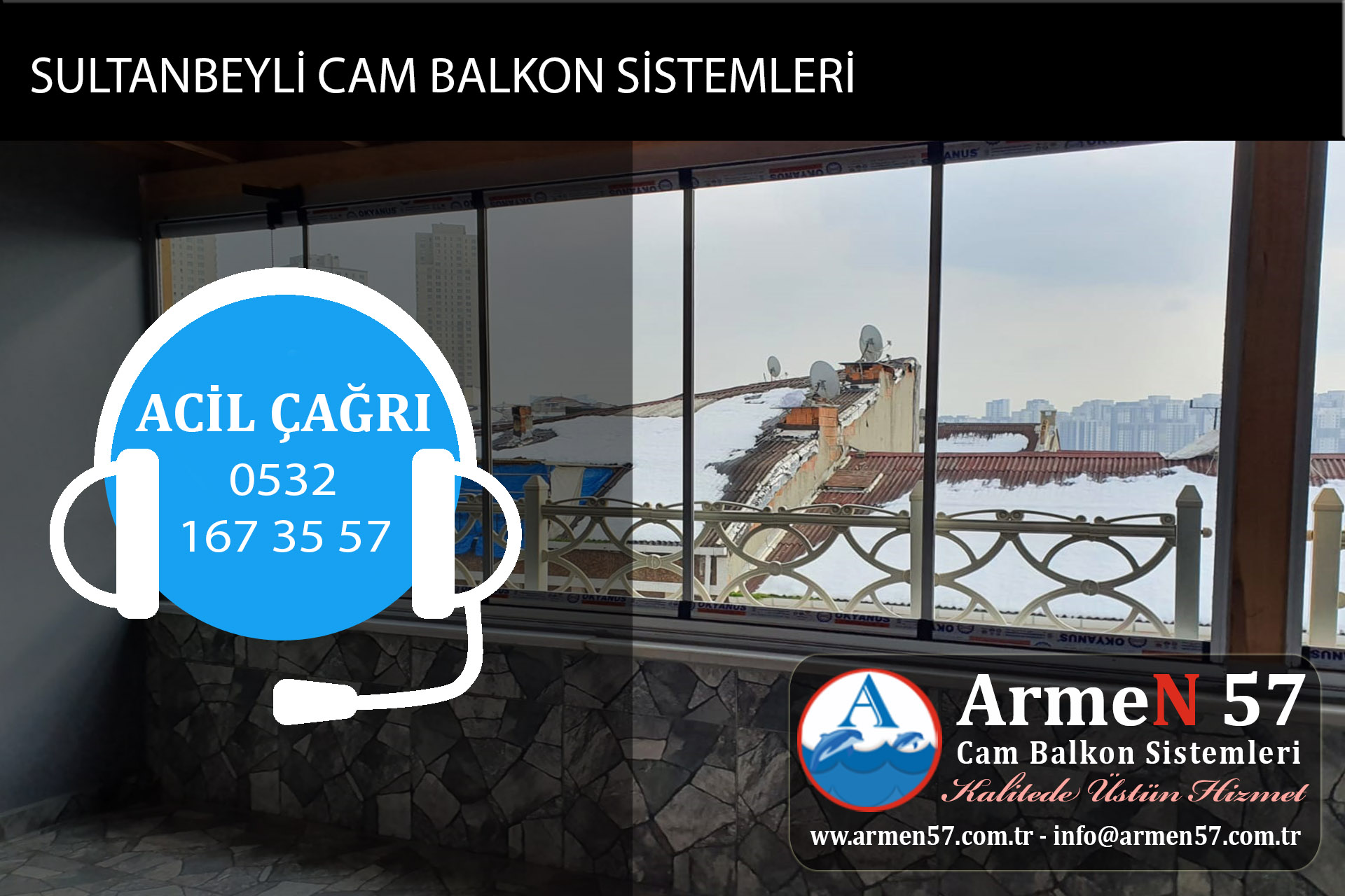 sultanbeyli cam balkon