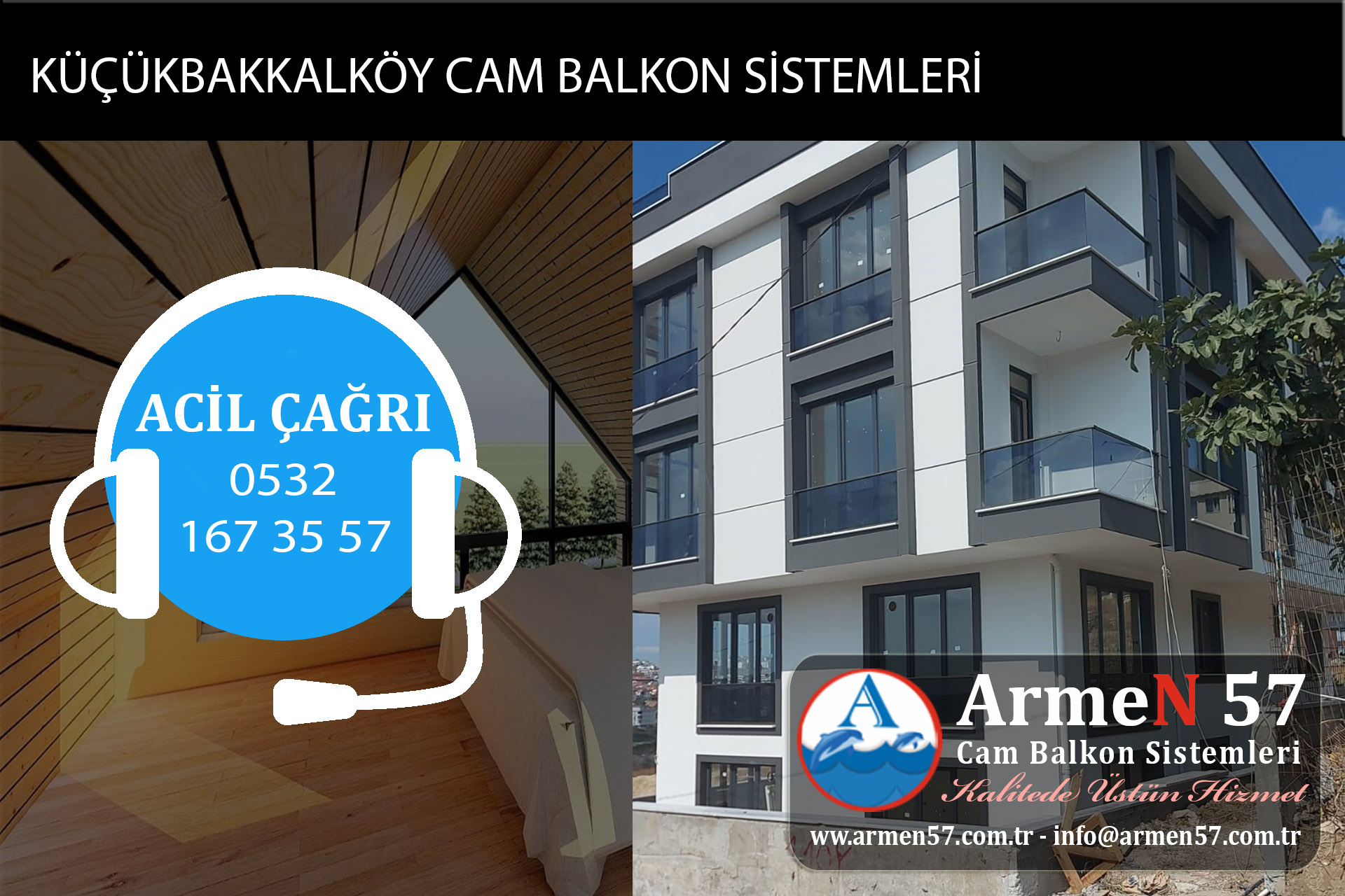 küçükbakkalköy cam balkon