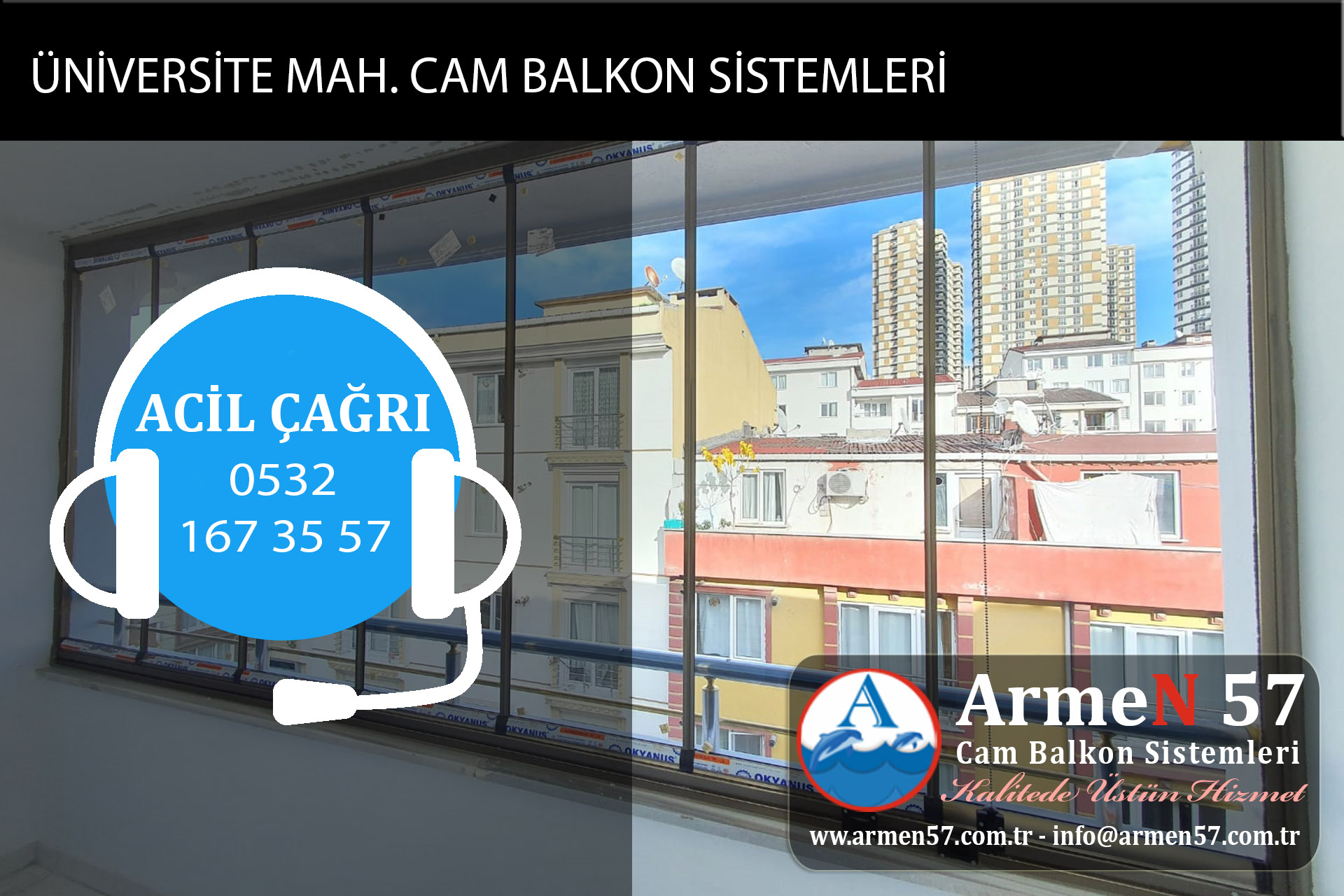 üniversite mahallesi cam balkon