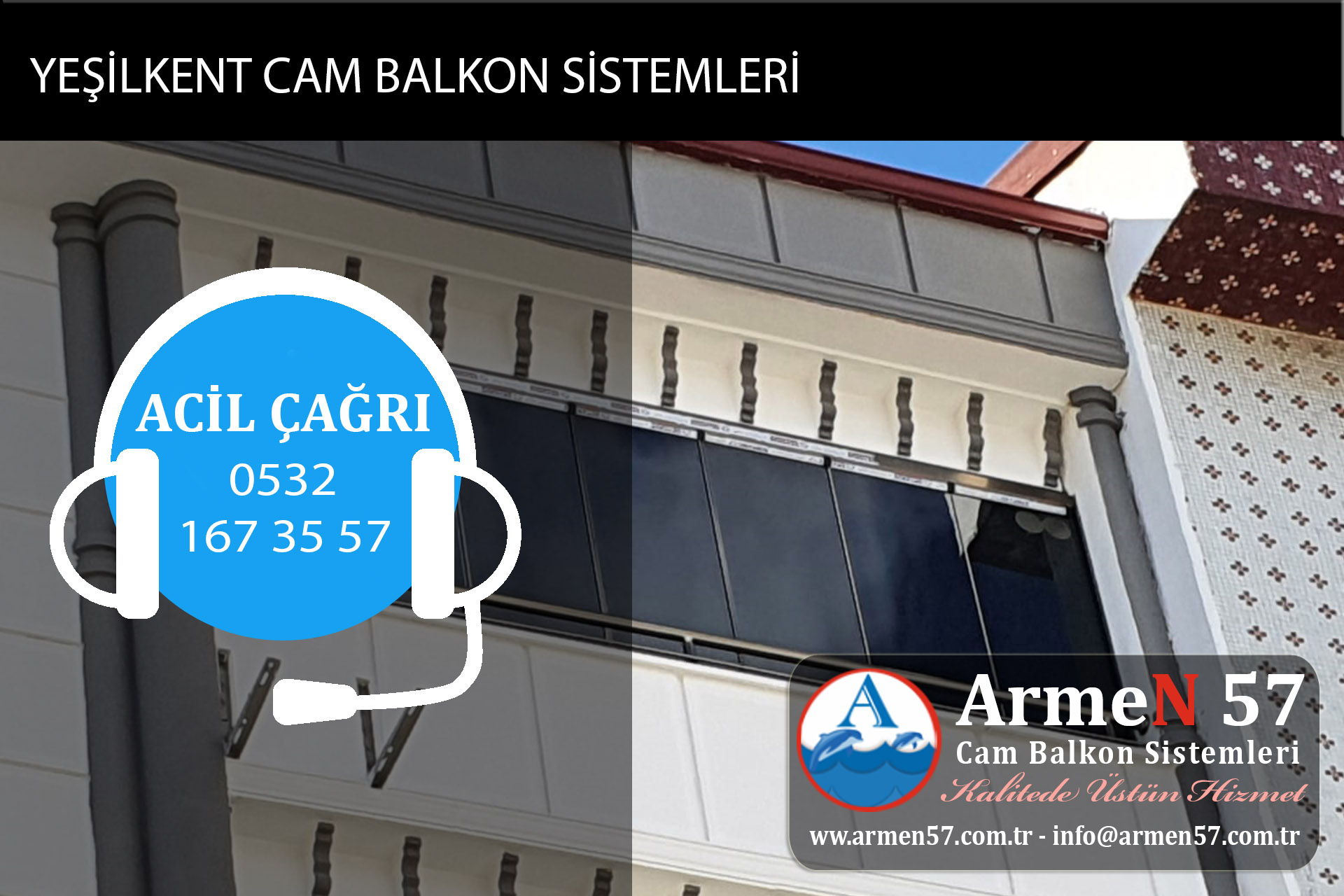 yeşilkent cam balkon