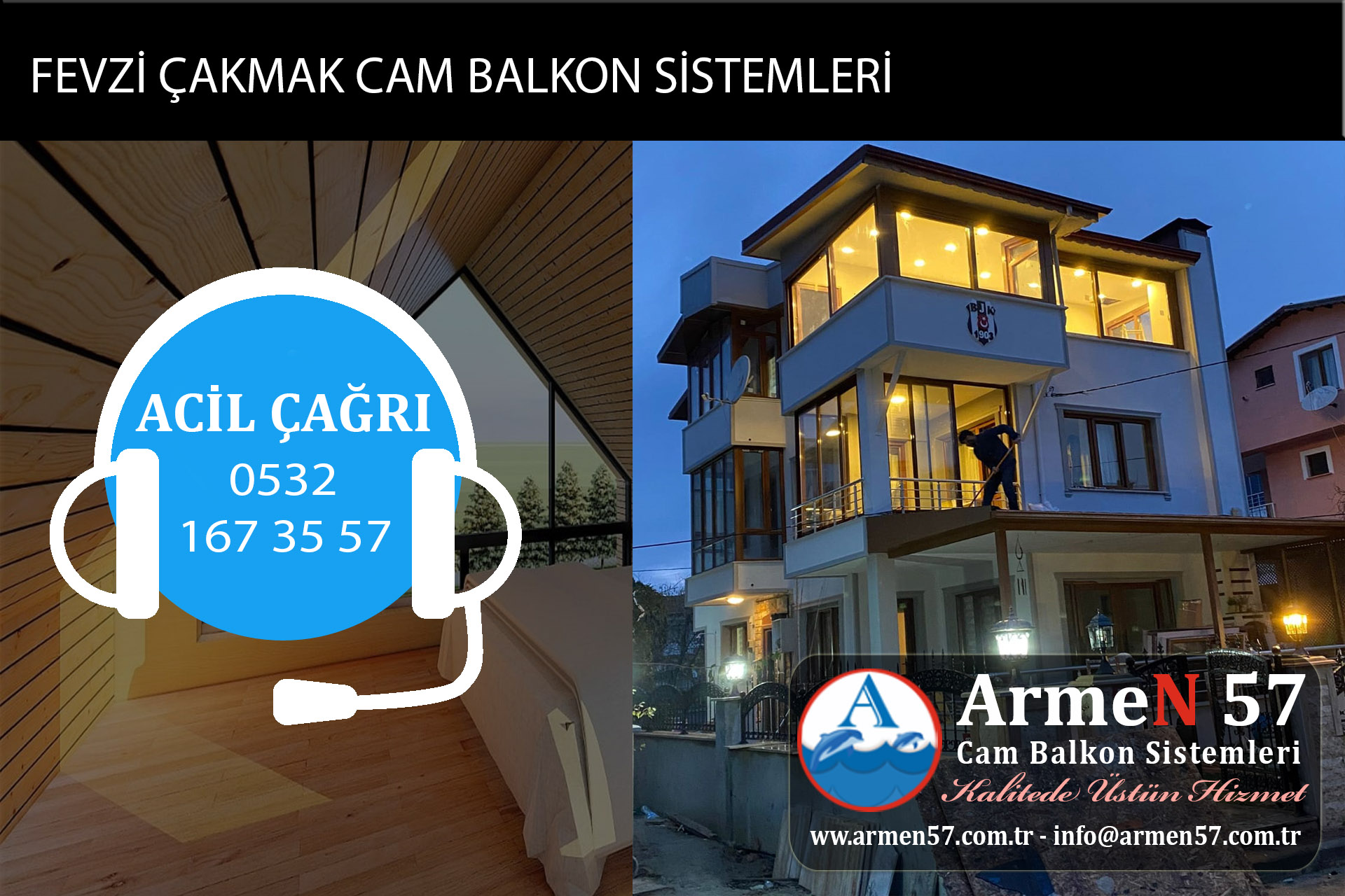 fevzi çakmak cam balkon