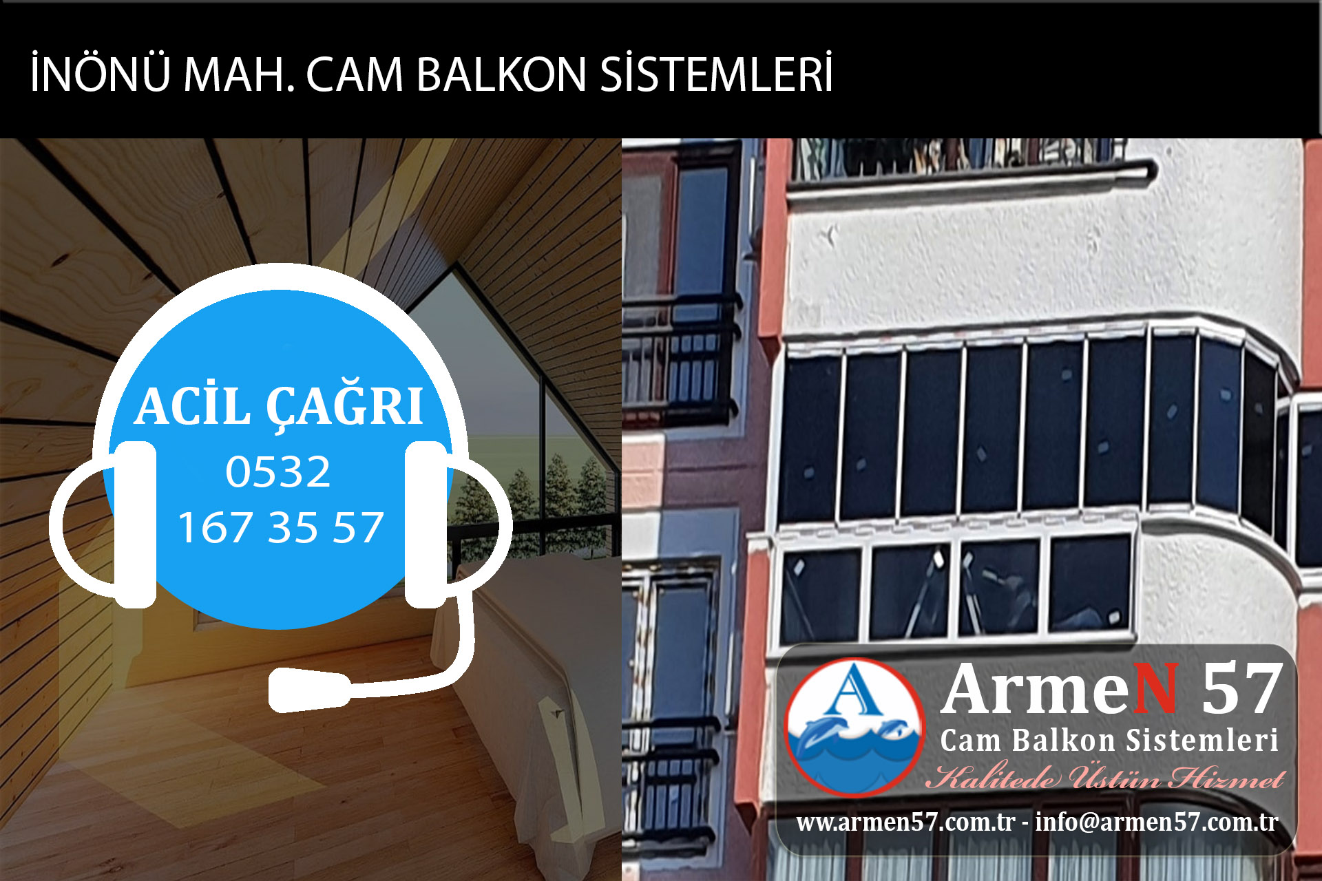 inönü mahallesi cam balkon