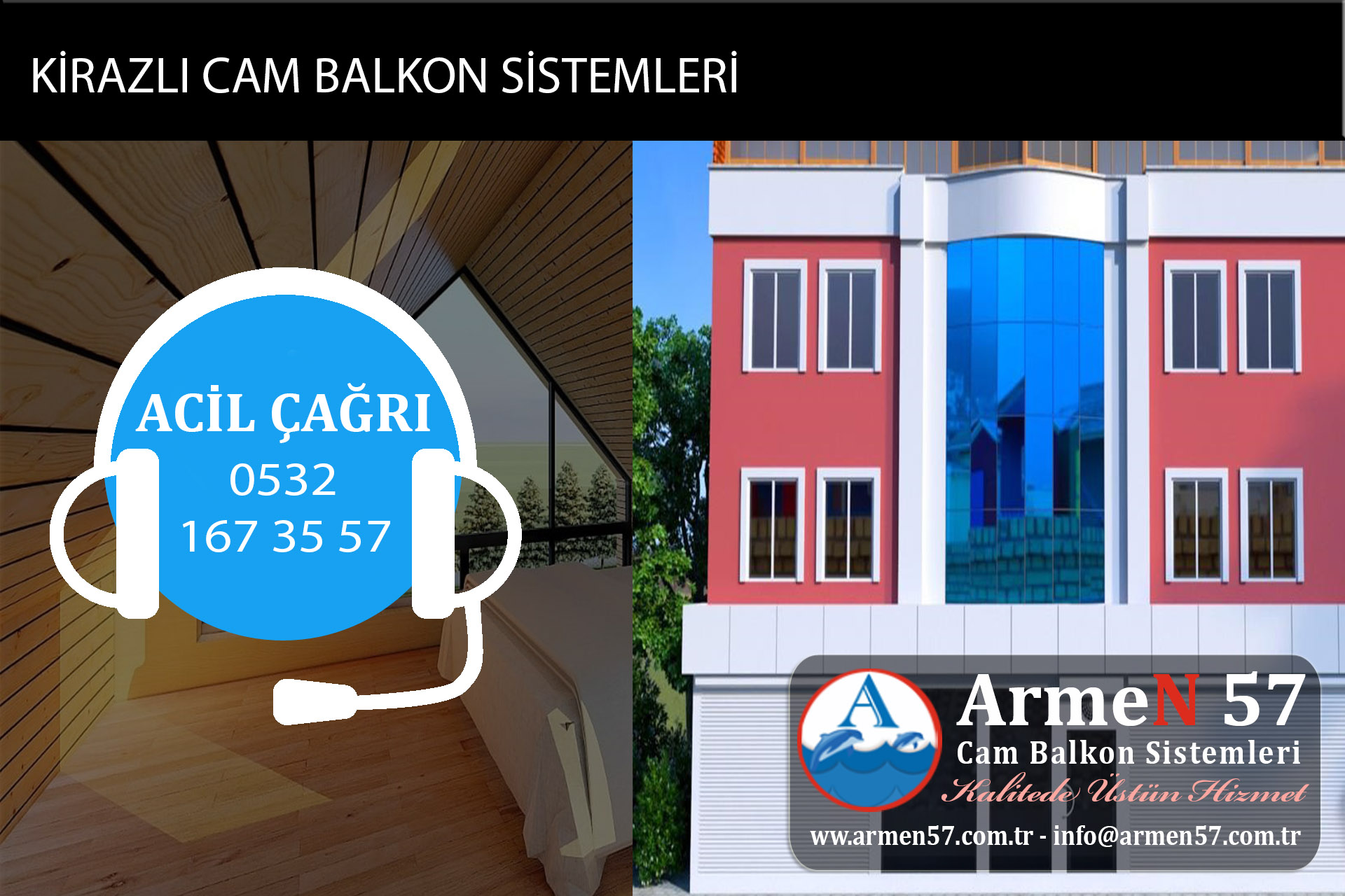 kirazlı cam balkon