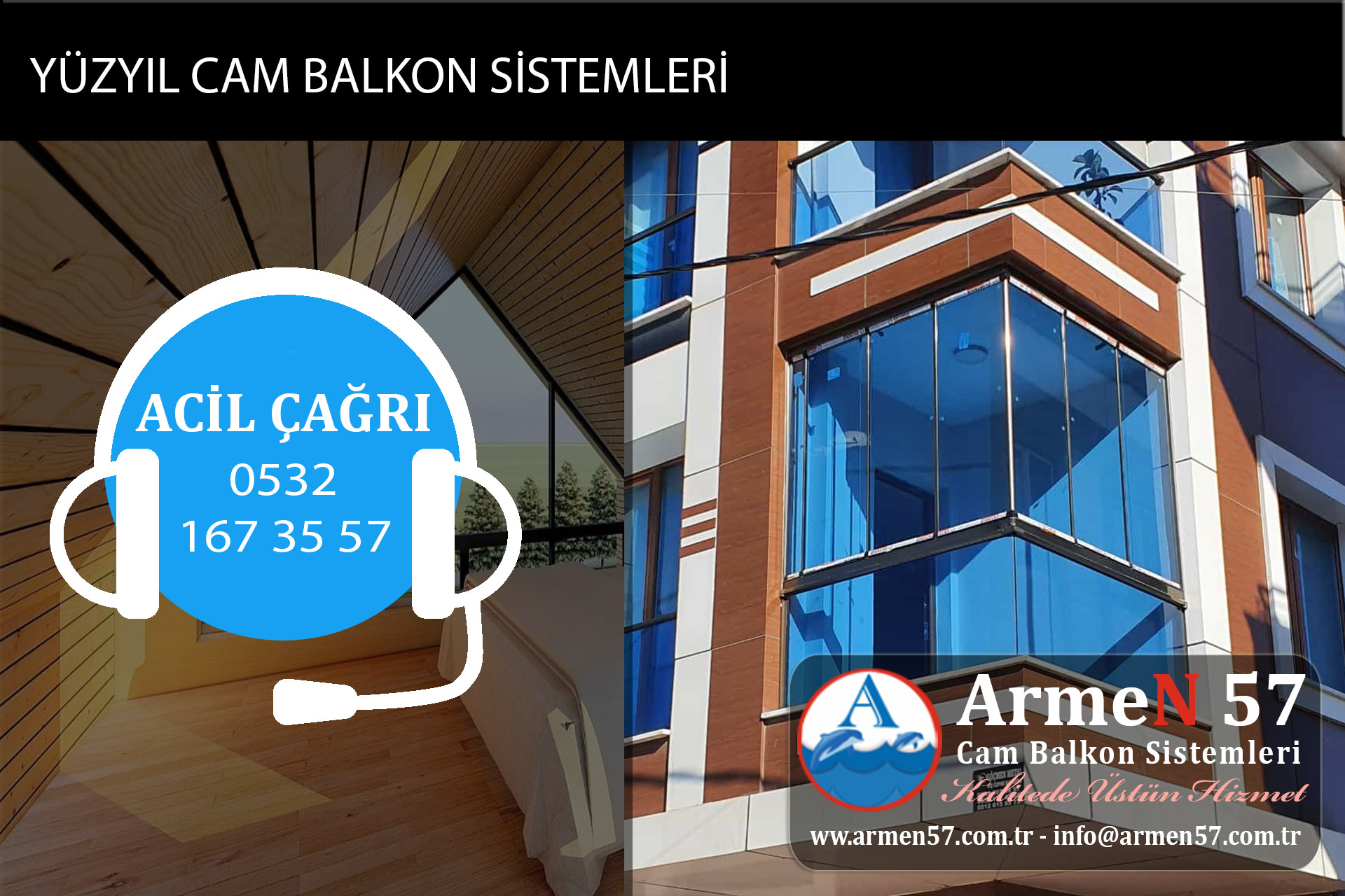 yüzyıl cam balkon